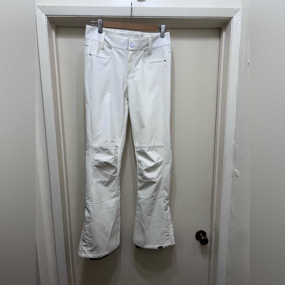 Roxy Creek Women's Ski Pants Ladies Snow Trousers White Flare Small Dryflight